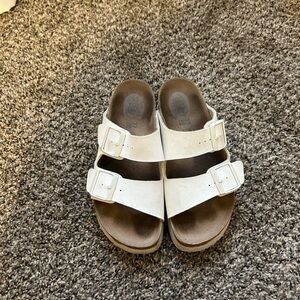 White platform Birkenstock